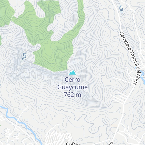 Map of Cerro Guaycume