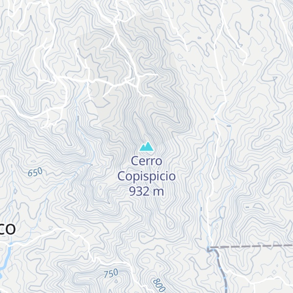 Map of Cerro Copispicio