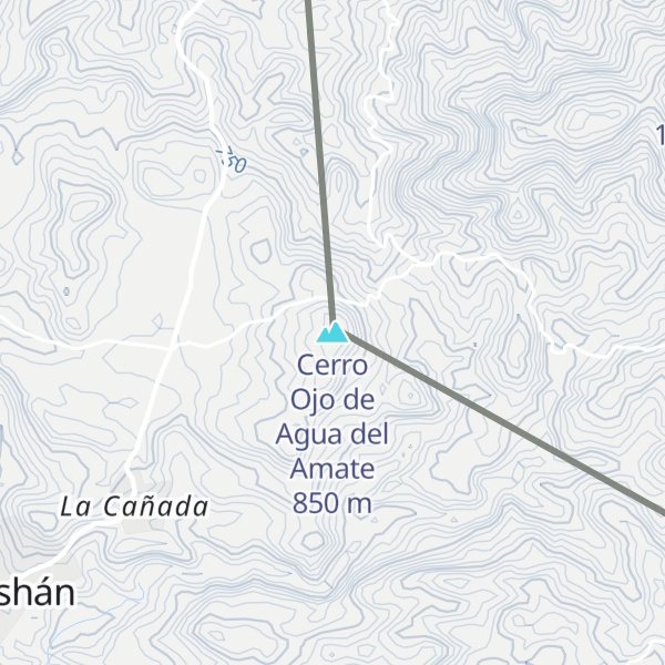 Map of Cerro Ojo de Agua del Amate