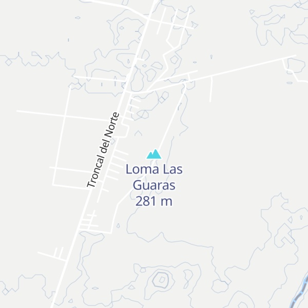Map of Loma Las Guaras