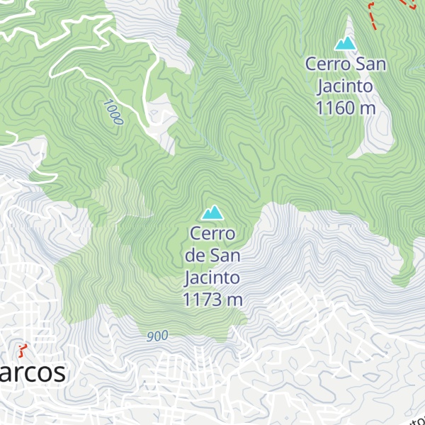 Map of Cerro de San Jacinto