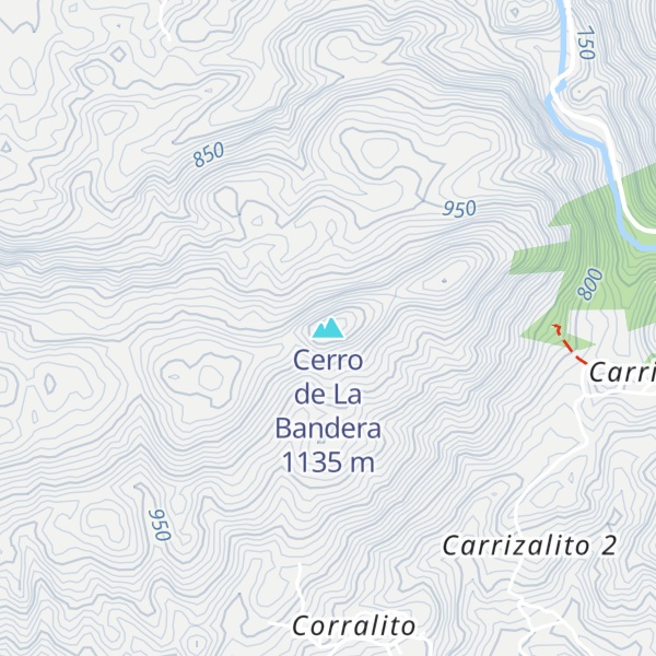 Map of Cerro de La Bandera