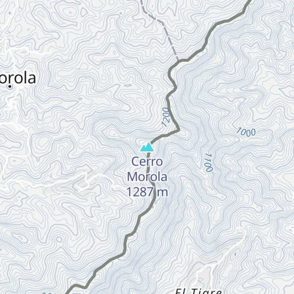 Map of Cerro Morola