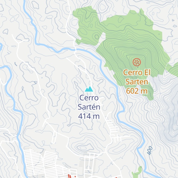 Map of Cerro Sartén