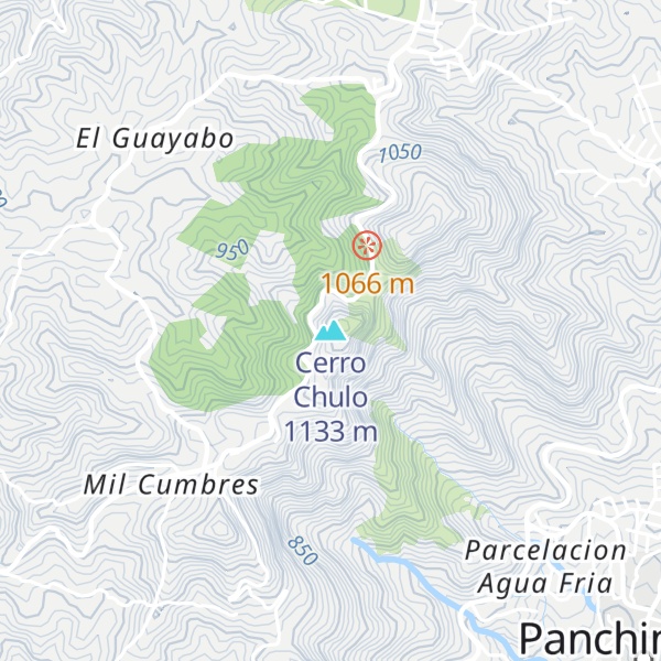 Map of Cerro Chulo