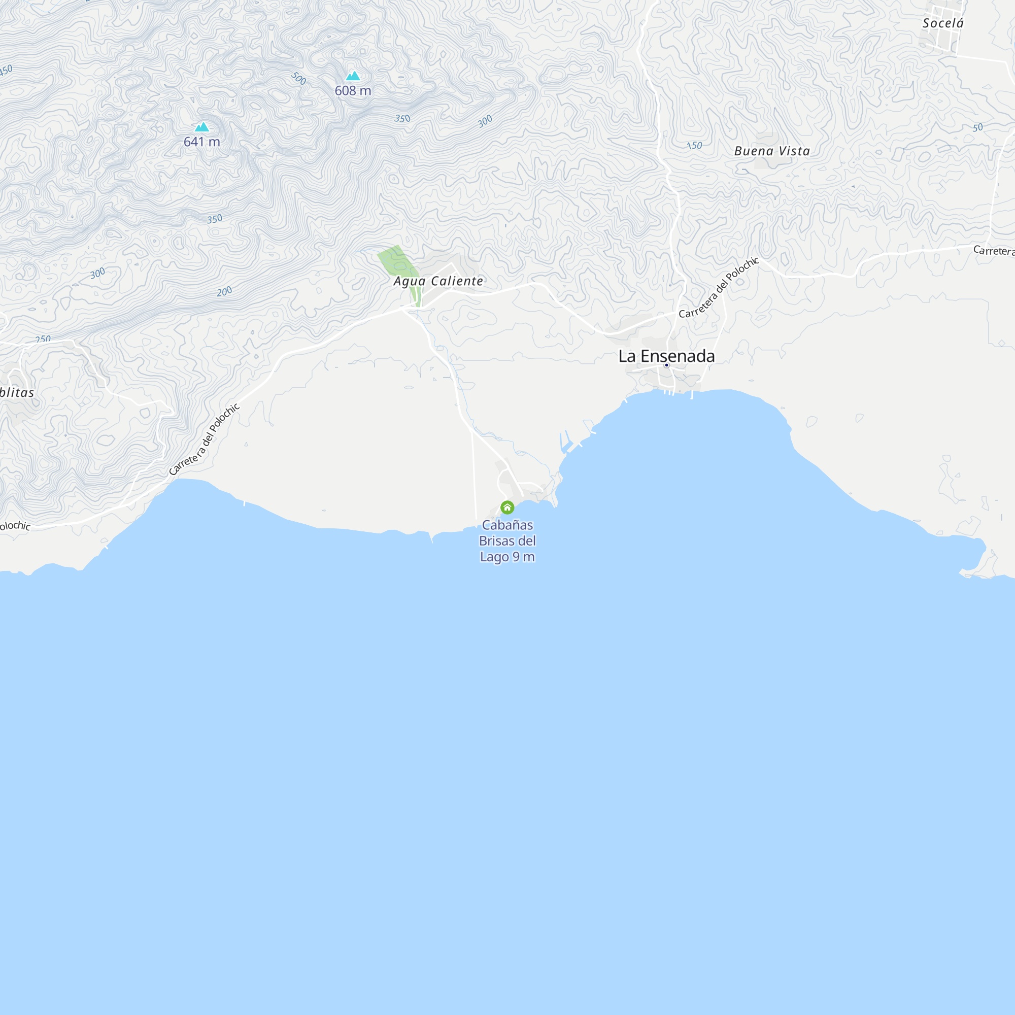 Cabañas Brisas del Lago map