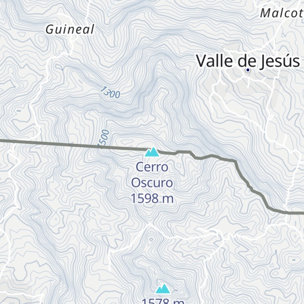 Map of Cerro Oscuro