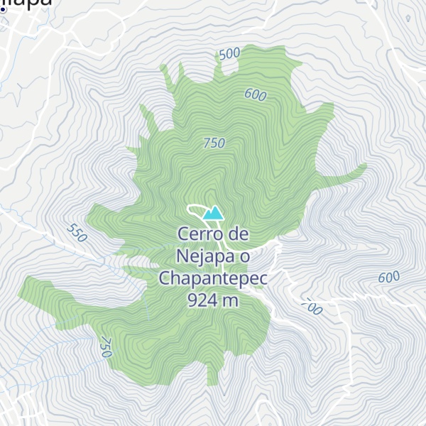 Map of Cerro de Nejapa o Chapantepec