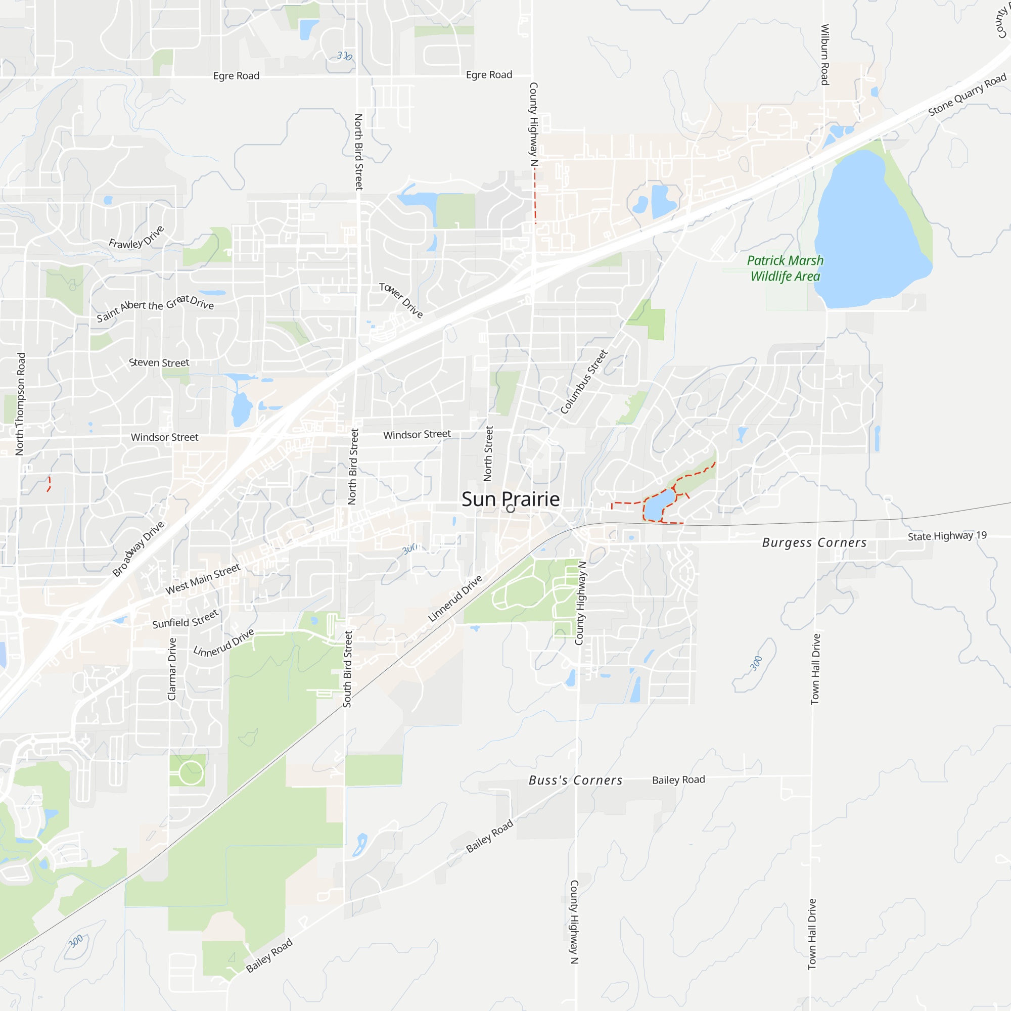 Visit Sun Prairie map