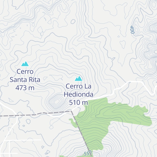 Map of Cerro La Hedionda