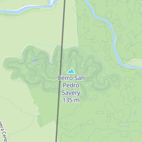 Map of Cerro San Pedro Savery