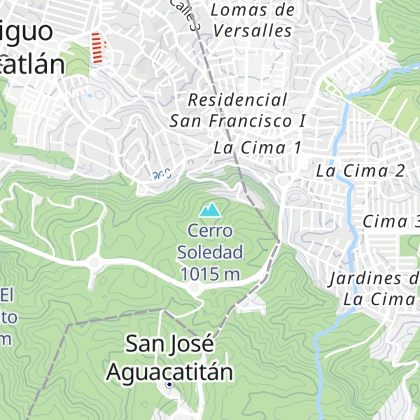 Map of Cerro Soledad