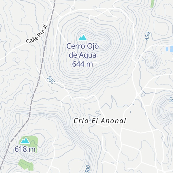 Map of Cerro Las Mesas