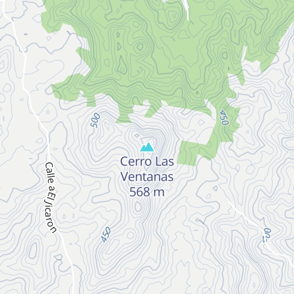 Map of Cerro Las Ventanas