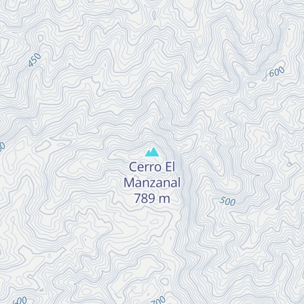Map of Cerro El Manzanal
