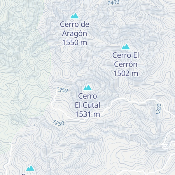 Map of Cerro El Cutal