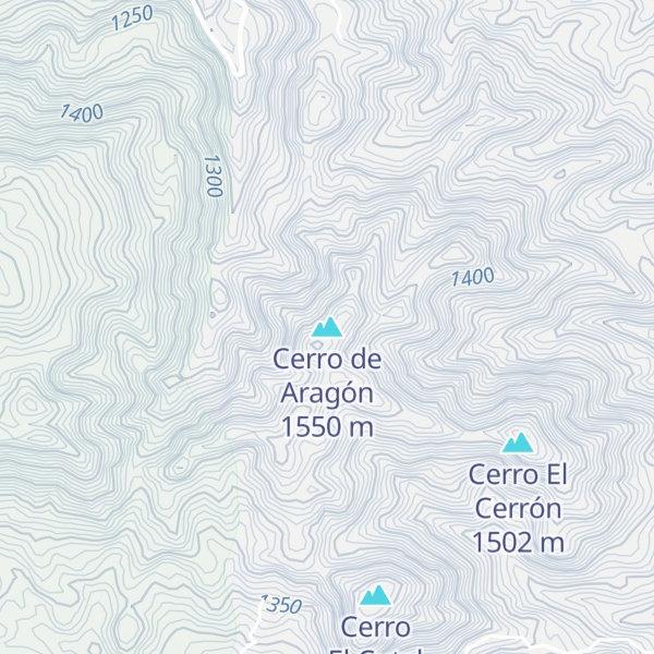 Map of Cerro de Aragón