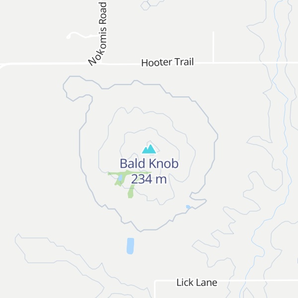 Map of Bald Knob