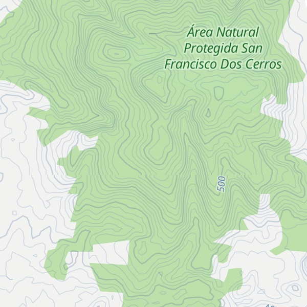 Map of Cerro Tecuán