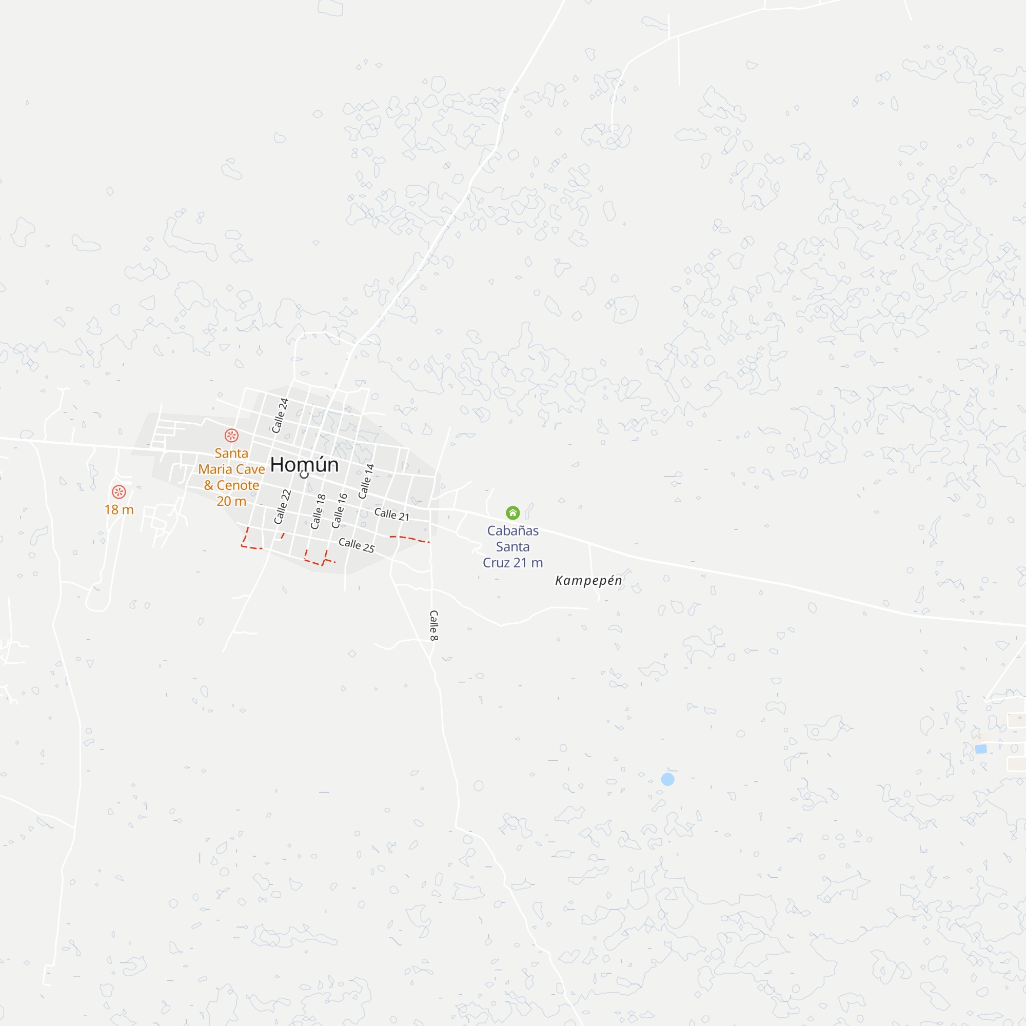 Cabañas Santa Cruz map