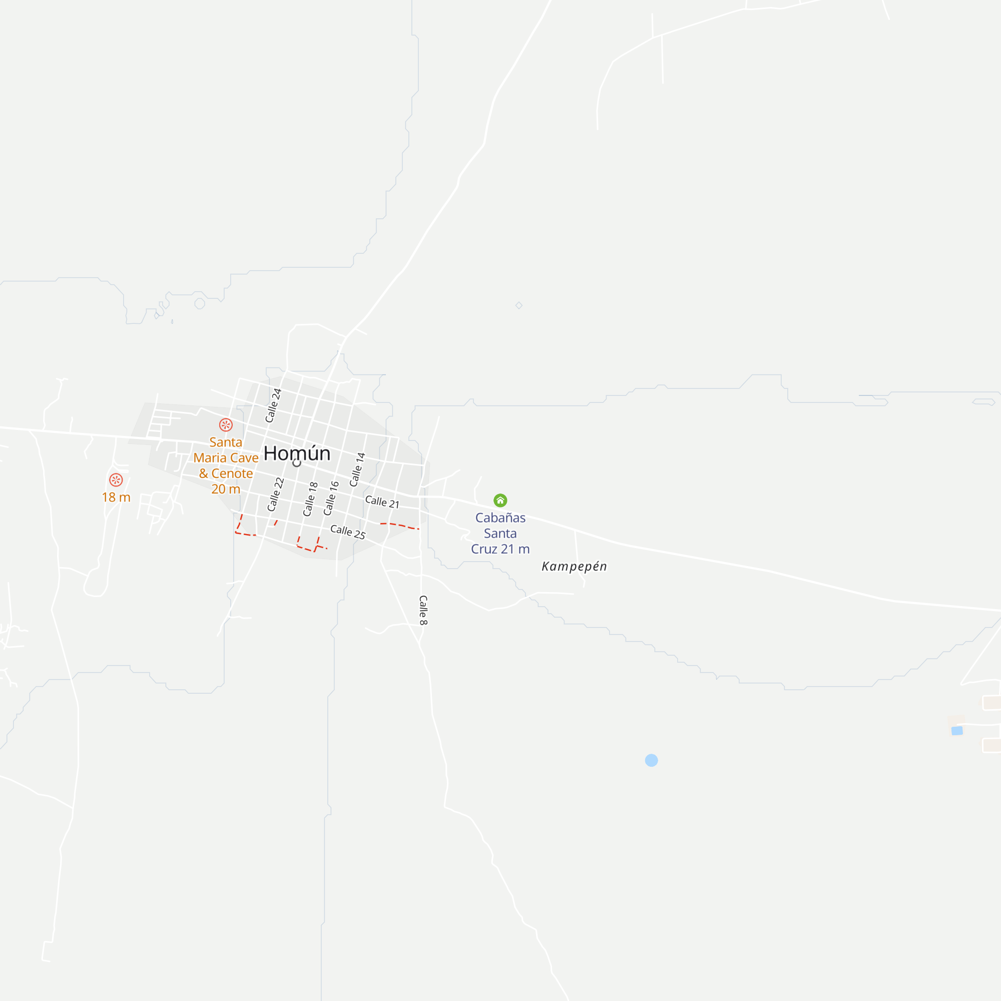 Cabañas Santa Cruz map