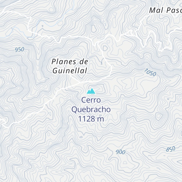 Map of Cerro Quebracho