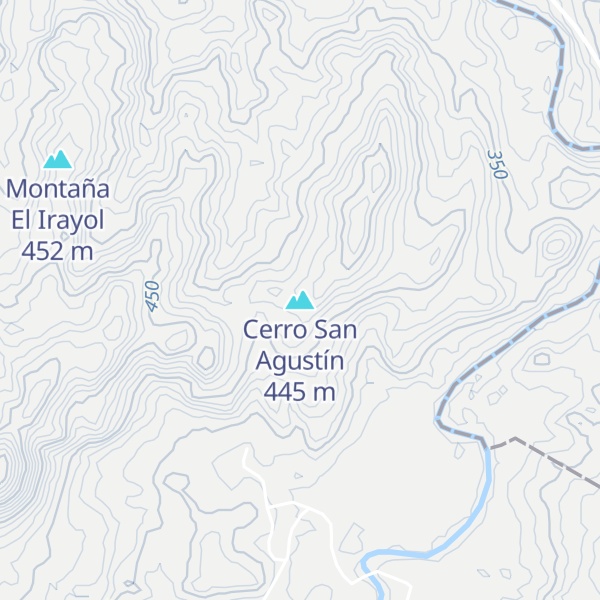 Map of Cerro San Agustín
