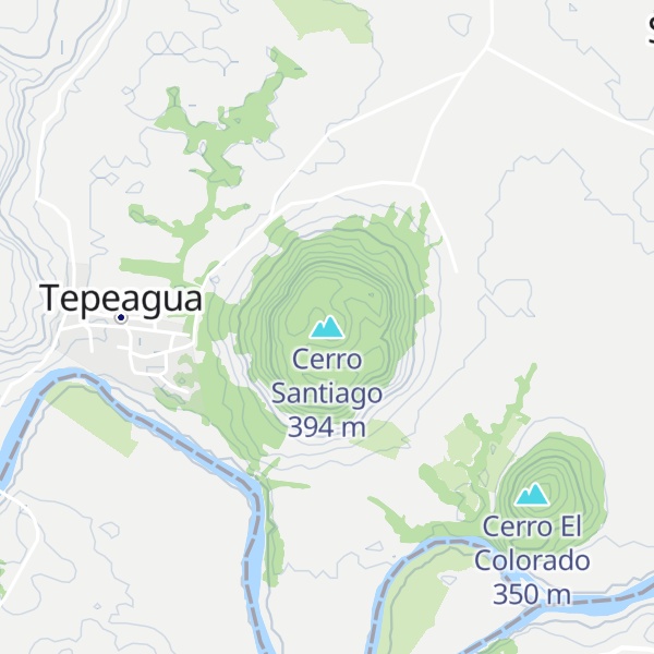 Map of Cerro Santiago