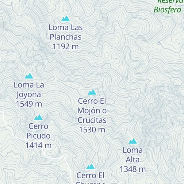 Map of Cerro El Mojón o Crucitas