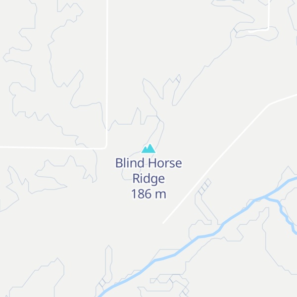Map of Blind Horse Ridge