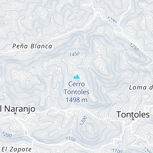 Map of Cerro Tontoles