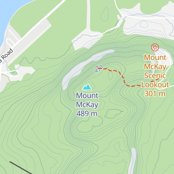 Map of Mount McKay