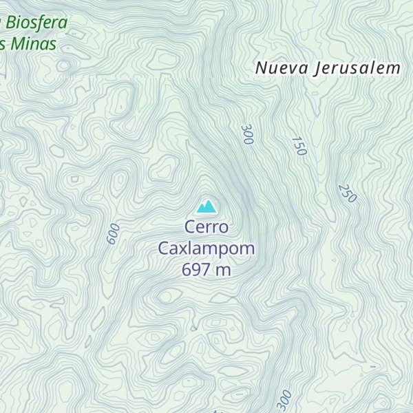 Map of Cerro Caxlampom