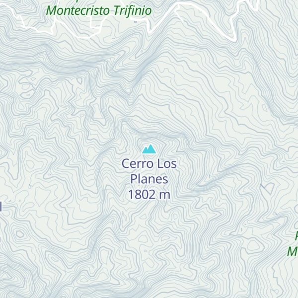Map of Cerro Los Planes