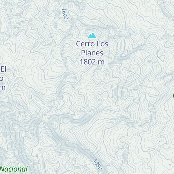 Map of Cerro El Chuctal