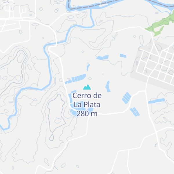 Map of Cerro de La Plata