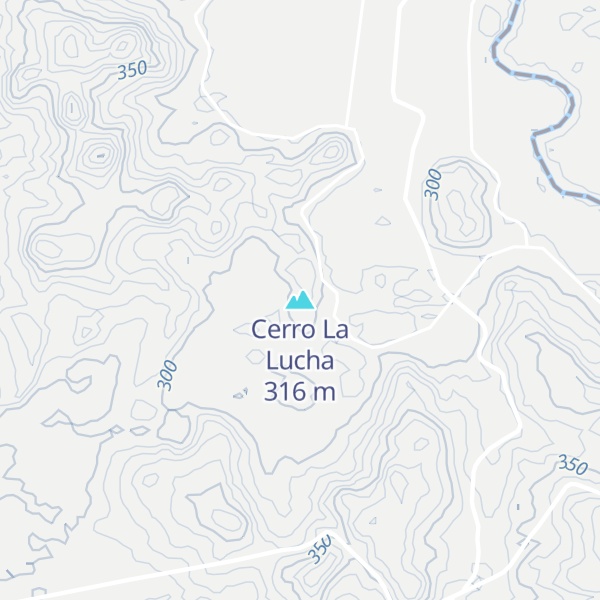 Map of Cerro La Lucha