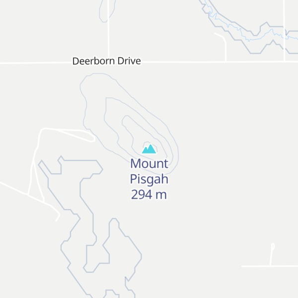 Map of Mount Pisgah