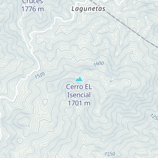 Map of Cerro EL Isencial