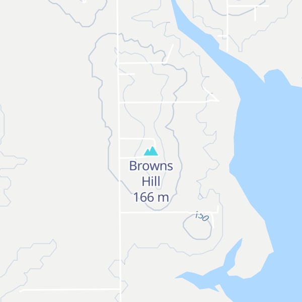 Map of Browns Hill