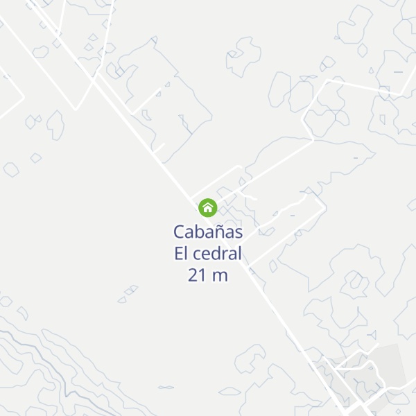 Map of Cabañas El cedral