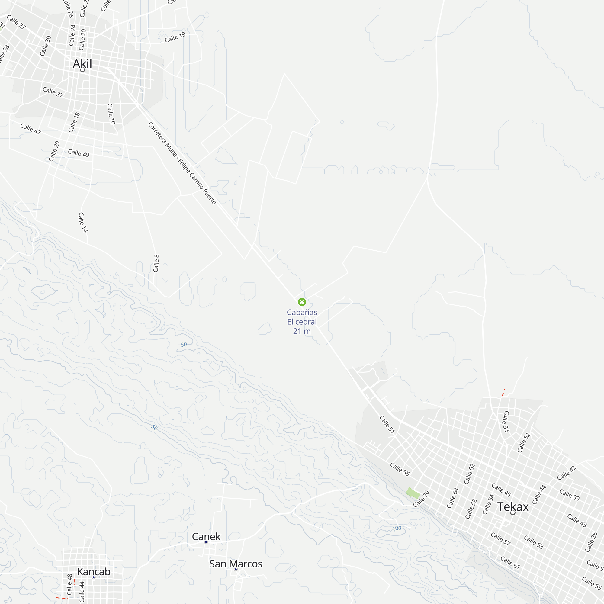 Cabañas El cedral map