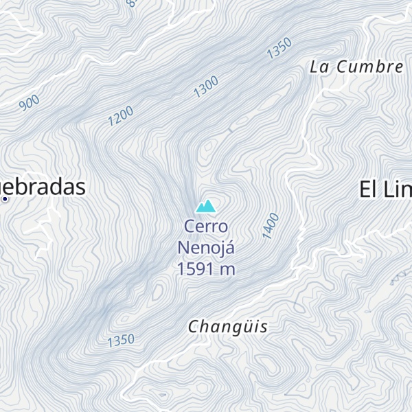 Map of Cerro Nenojá