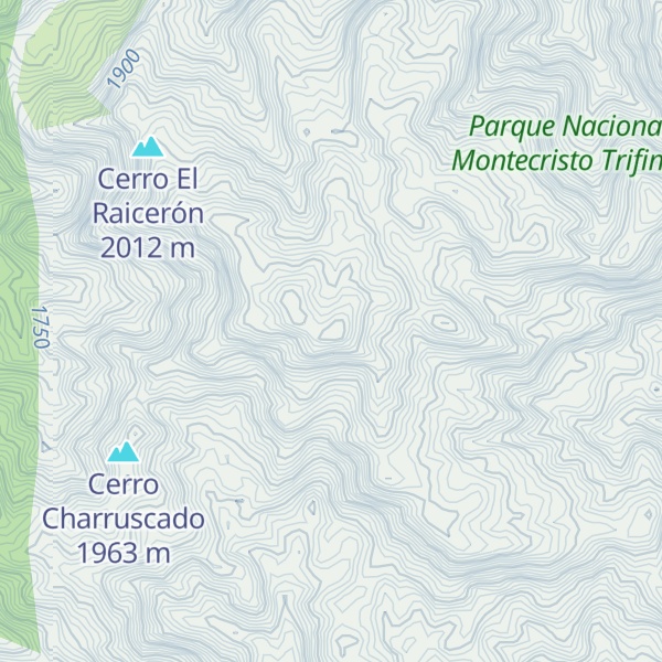 Map of Cerro La Esperanza
