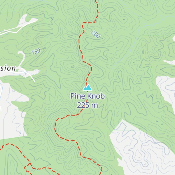 Map of Pine Knob
