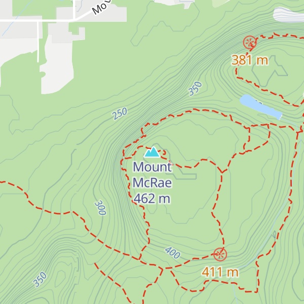 Map of Mount McRae