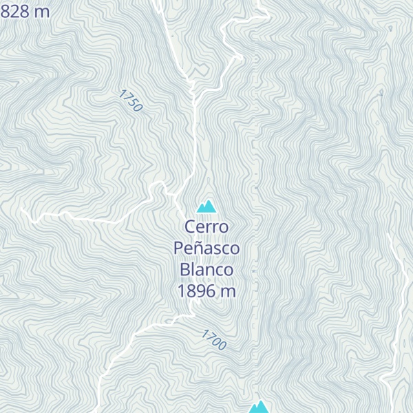 Map of Cerro Peñasco Blanco