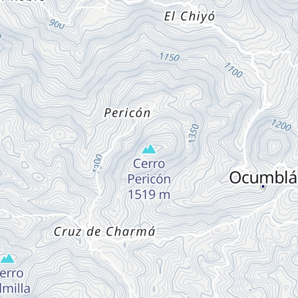 Map of Cerro Pericón