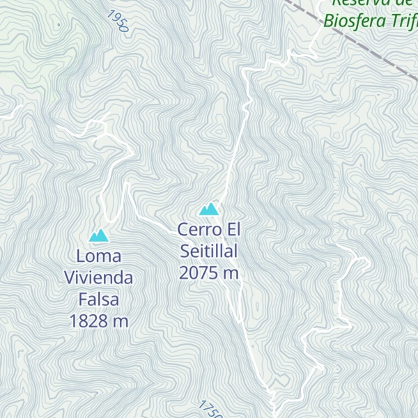 Map of Cerro El Seitillal