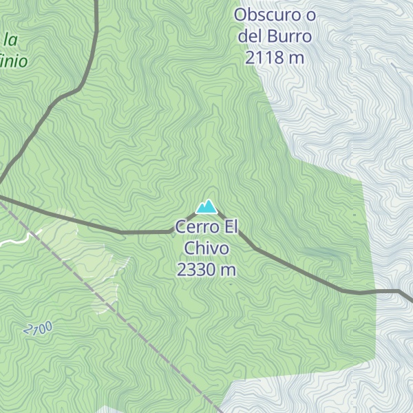 Map of Cerro El Chivo
